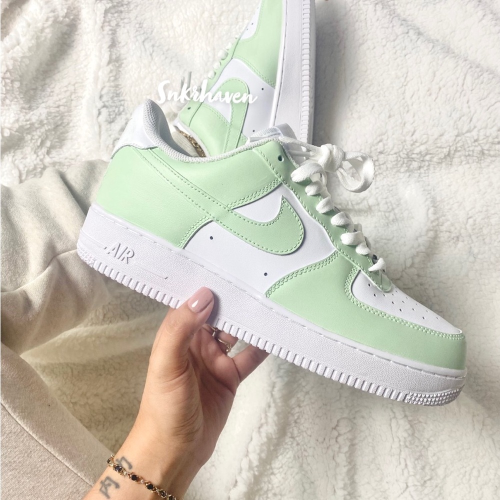Rare Custom Nike Air Force 1 Sage Green